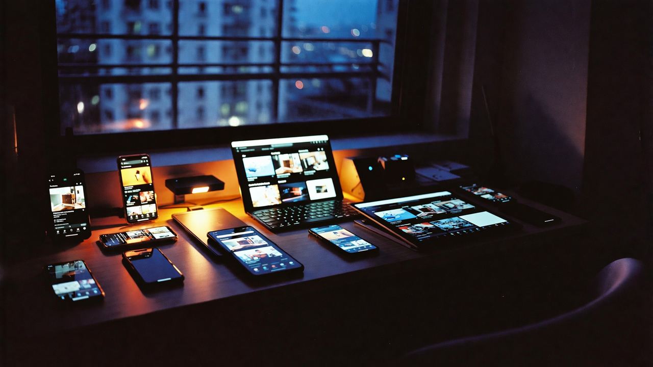 Búsqueda fragmentada en teléfonos y computadoras portátiles